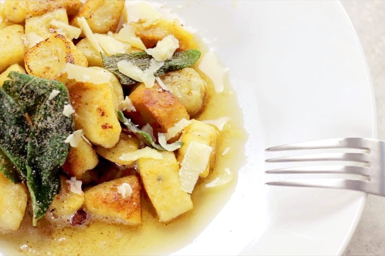 potato gnocchi on plate