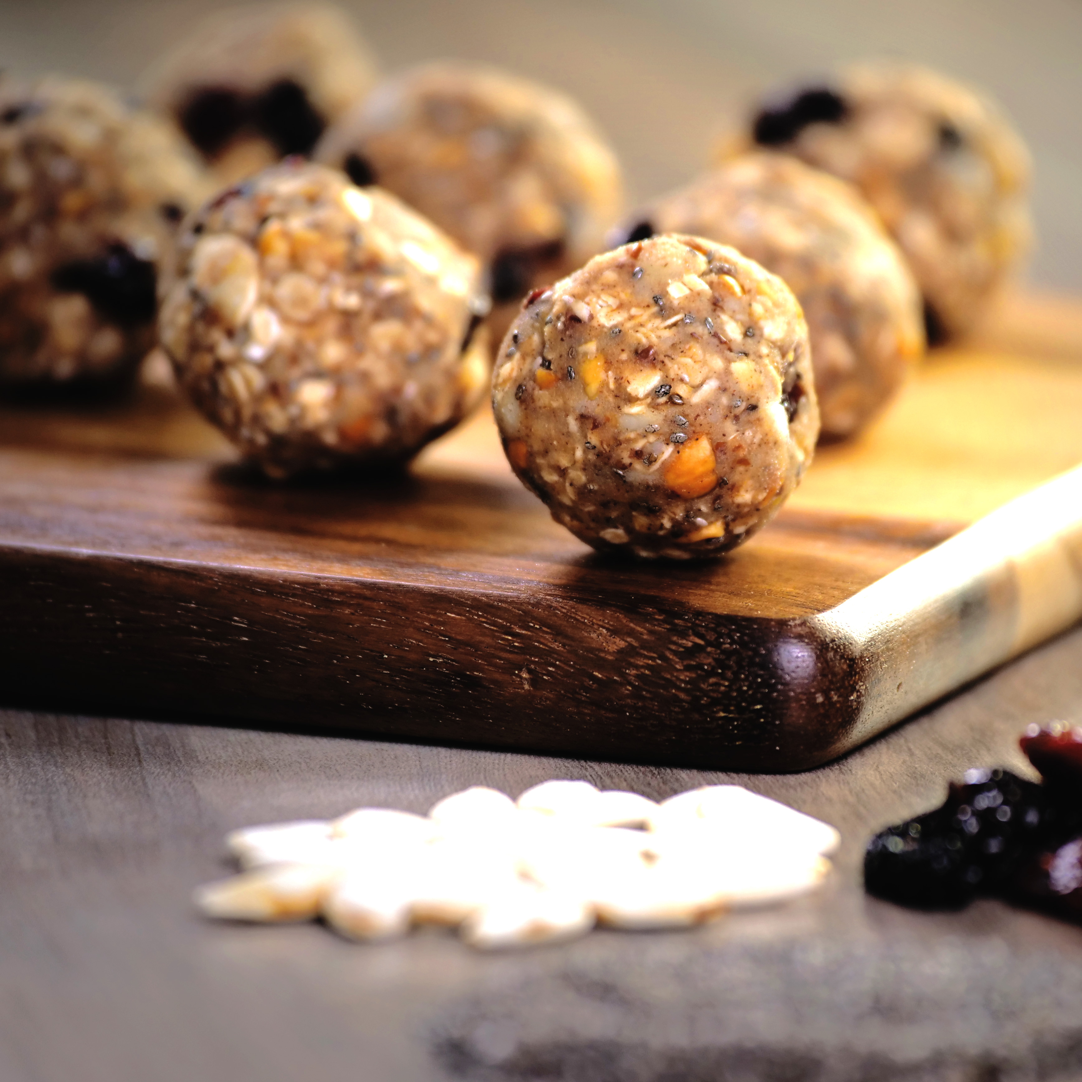 Potato Energy Bites on serving board