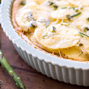 Cheesy Asparagus Tart
