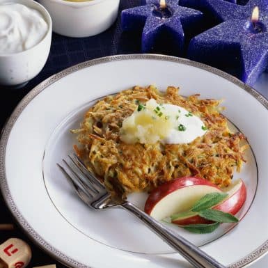 Lightened Up Potato Latkes