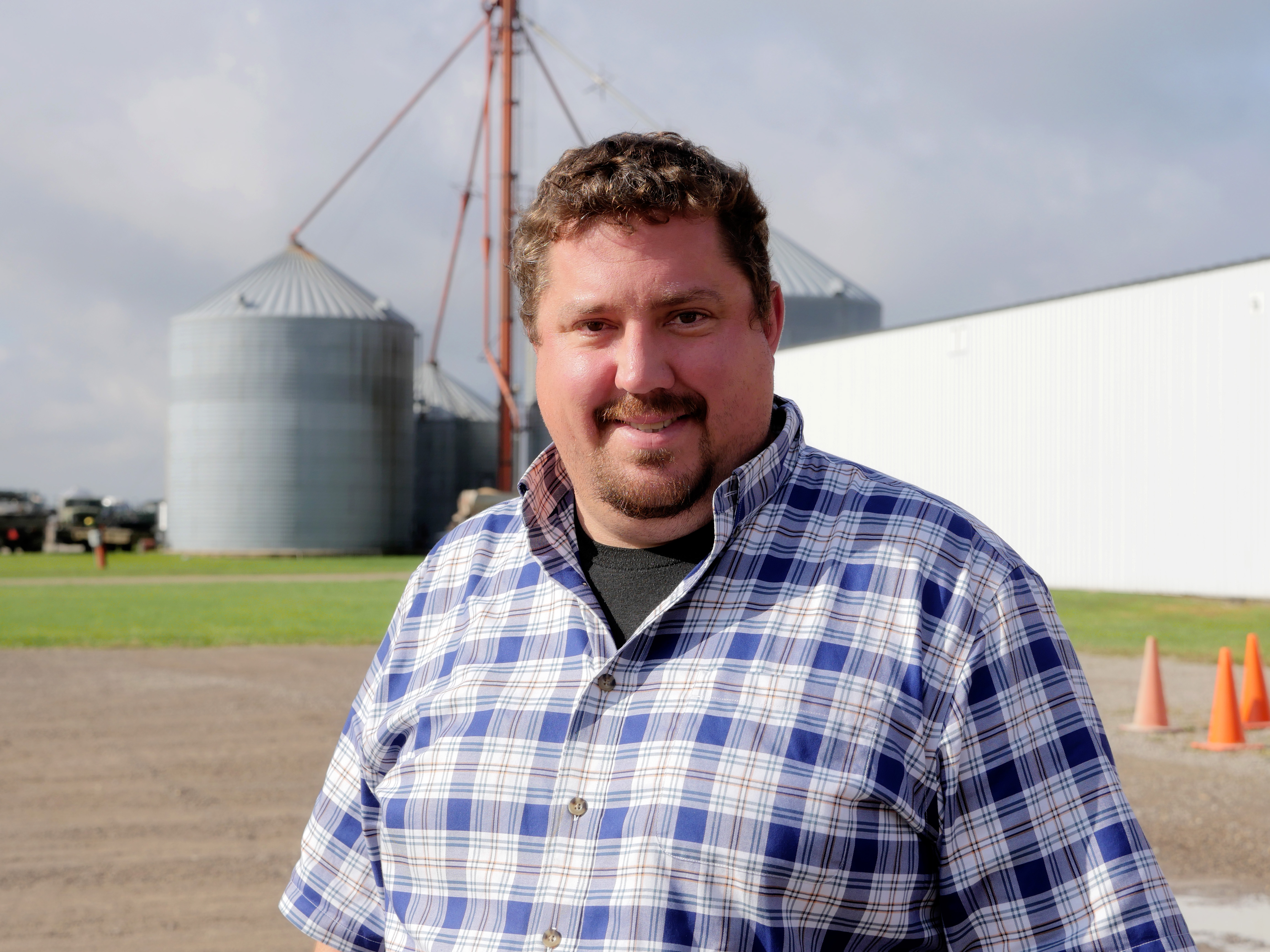 Don Kitchen on his farm