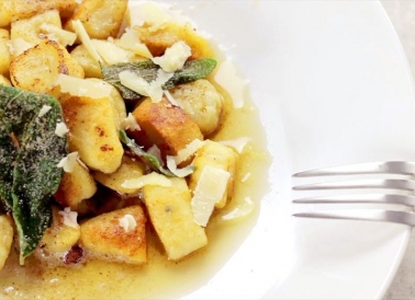 potato gnocchi on plate