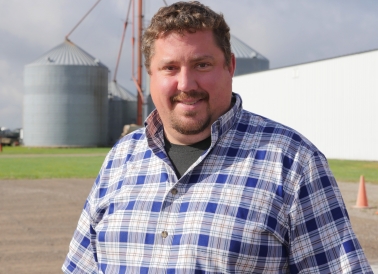 Don Kitchen on his farm