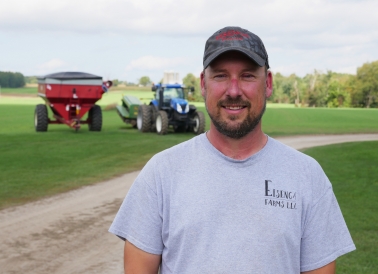 Darwin Eisenga on the farm