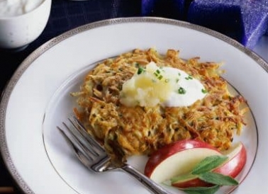 Lightened Up Potato Latkes