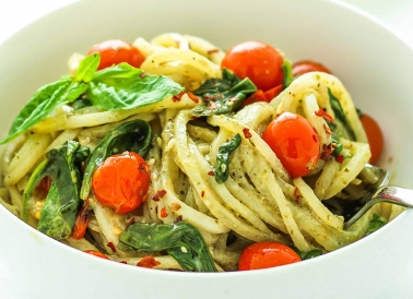 Potato Pesto Noodles Image