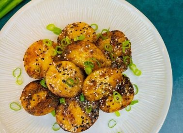 Grilled Potatoes with Miso Honey Butter