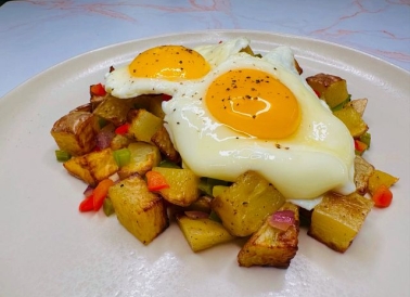 Obrien potatoes with eggs