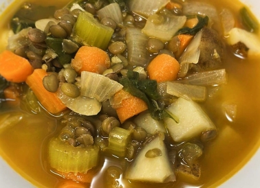Lentil and vegetable soup