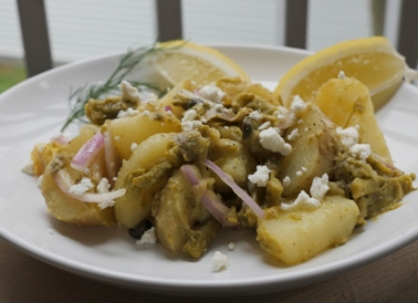 potato and asparagus salad
