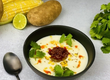 Mexican Potato Soup with Chorizo and Corn