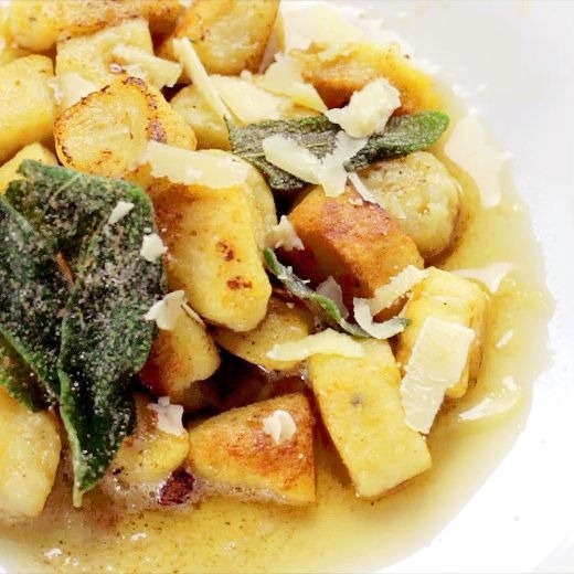 potato gnocchi on plate