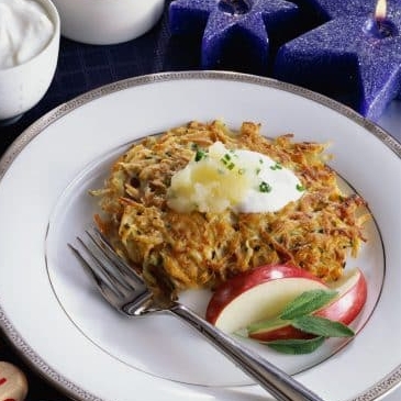 Lightened Up Potato Latkes