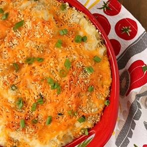 Cheesy Mashed Potato Casserole