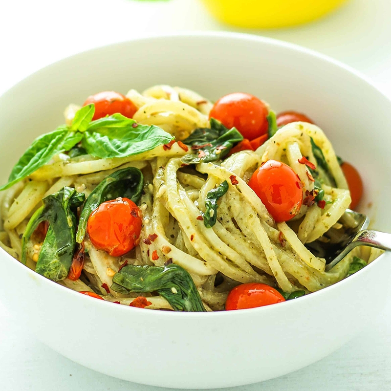 Potato Pesto Noodles Image