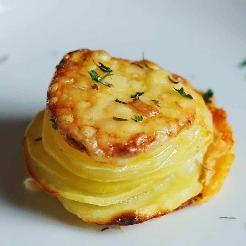 Parmesan Potato Stacks