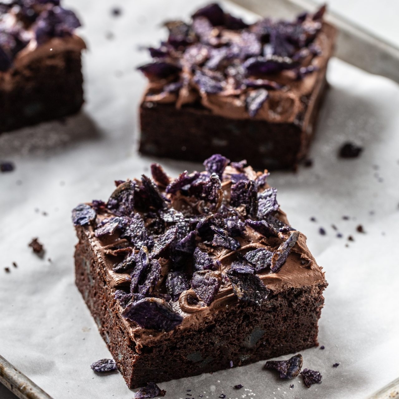 Purple Potato Brownies