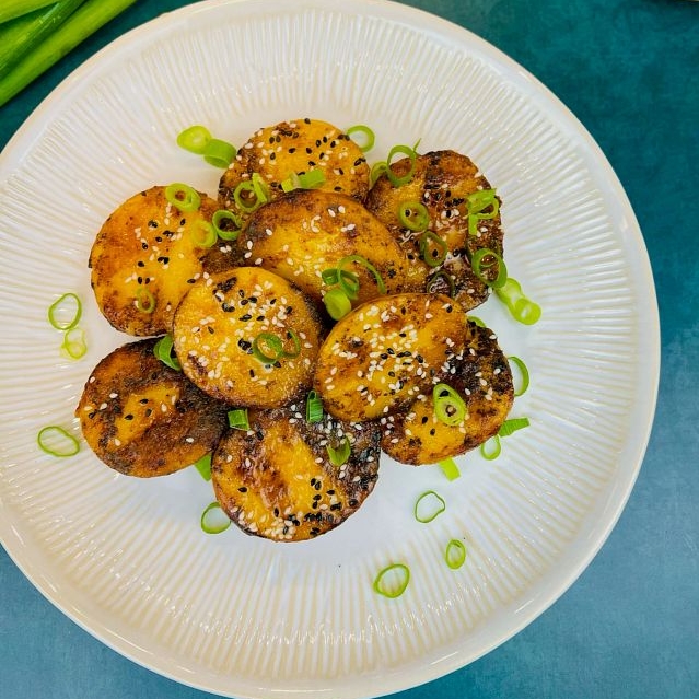 Grilled Potatoes with Miso Honey Butter