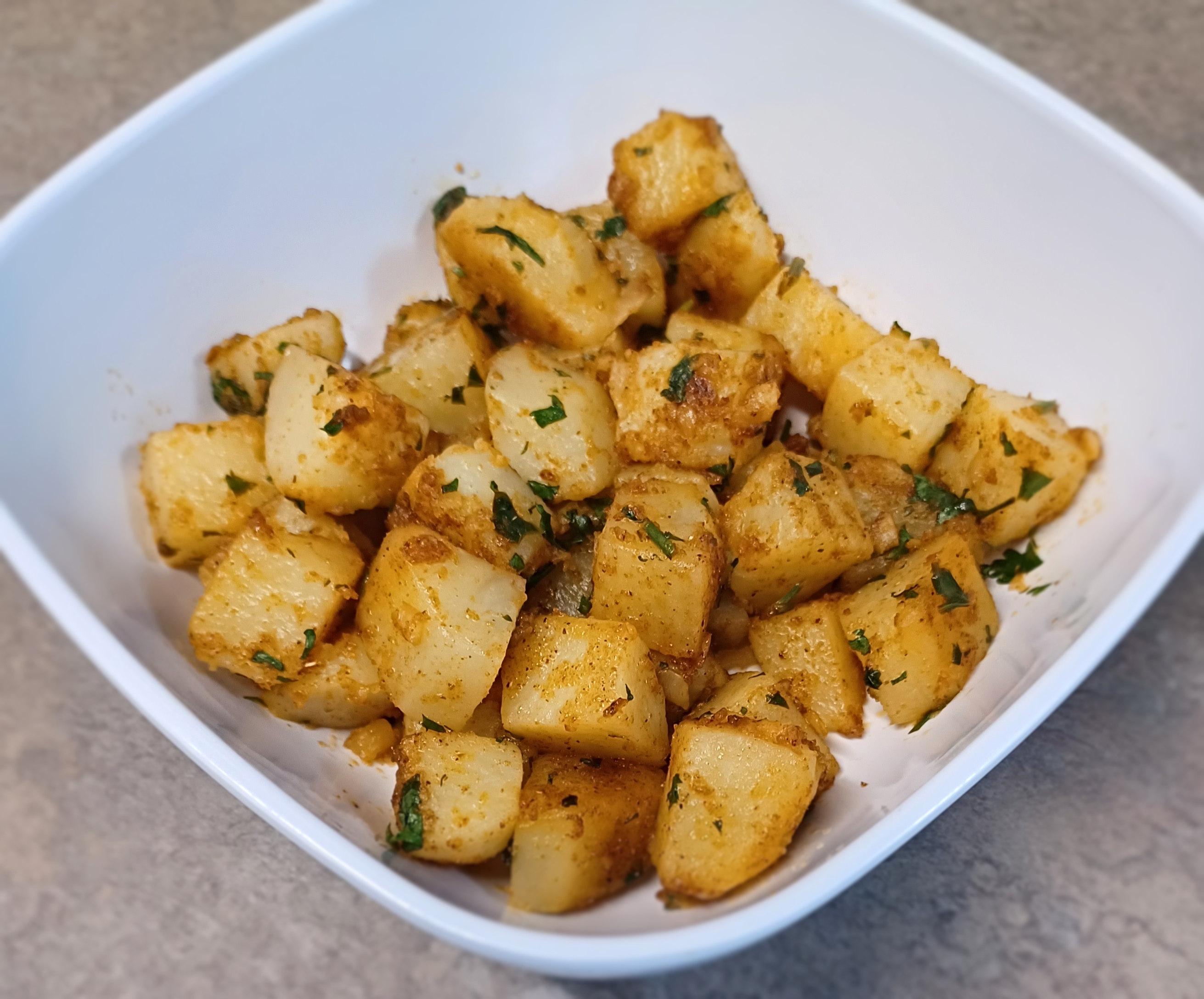 Lebanese Garlic Potatoes
