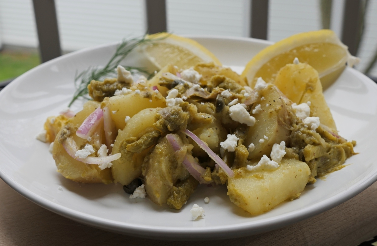 potato and asparagus salad