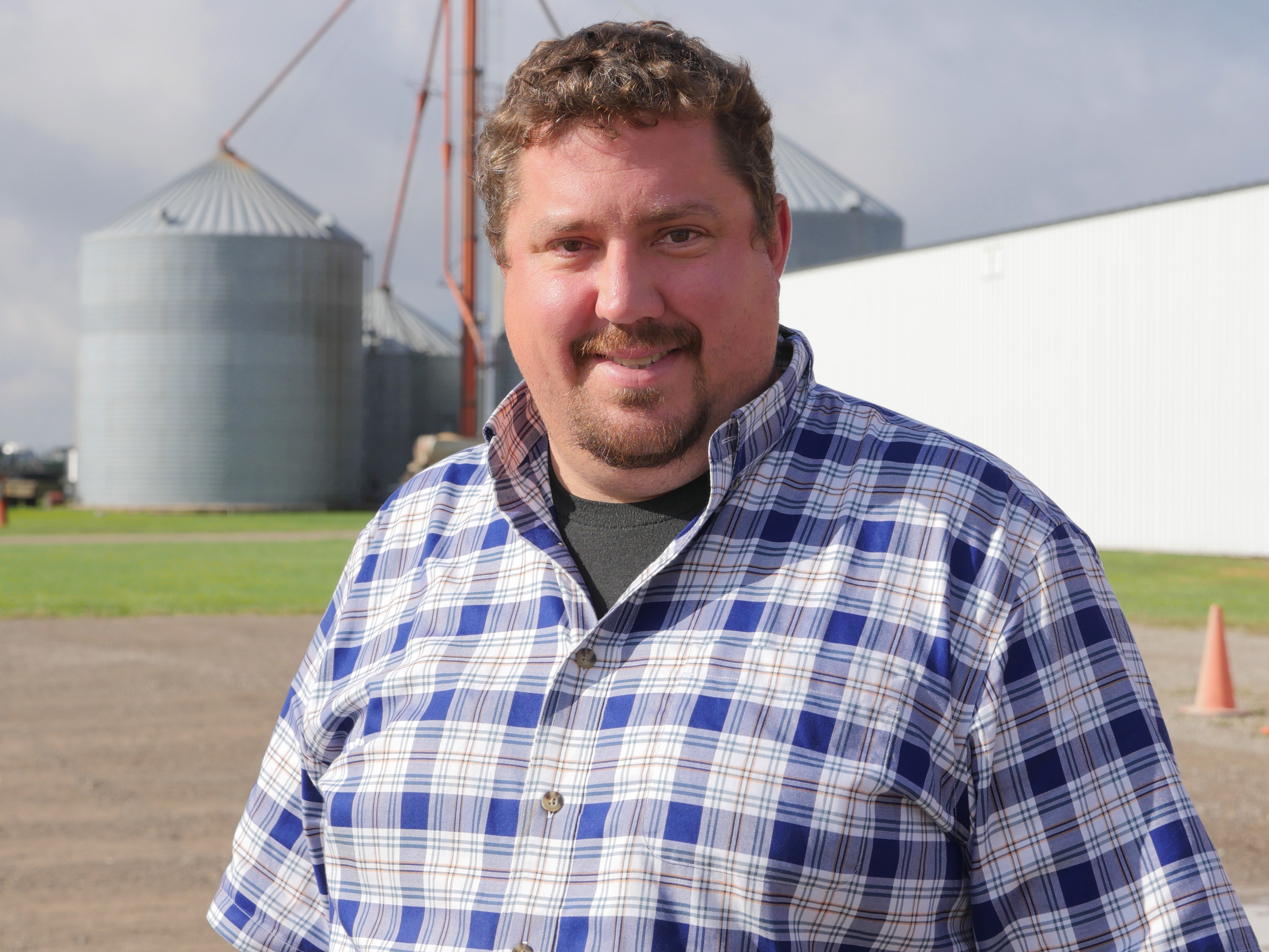 Don Kitchen on his farm