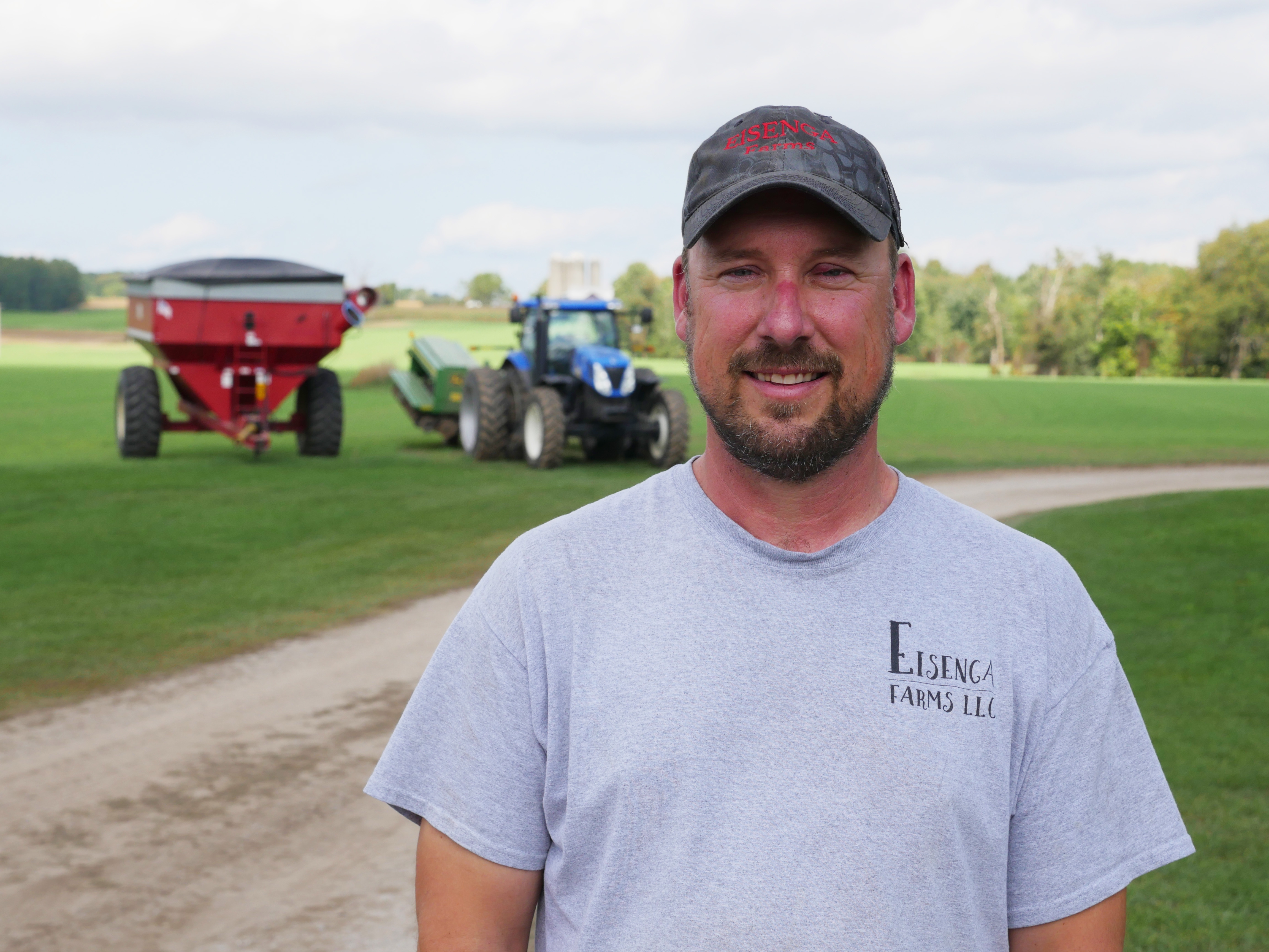 Darwin Eisenga on the farm