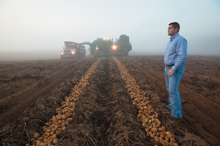 Jason Walther in the field