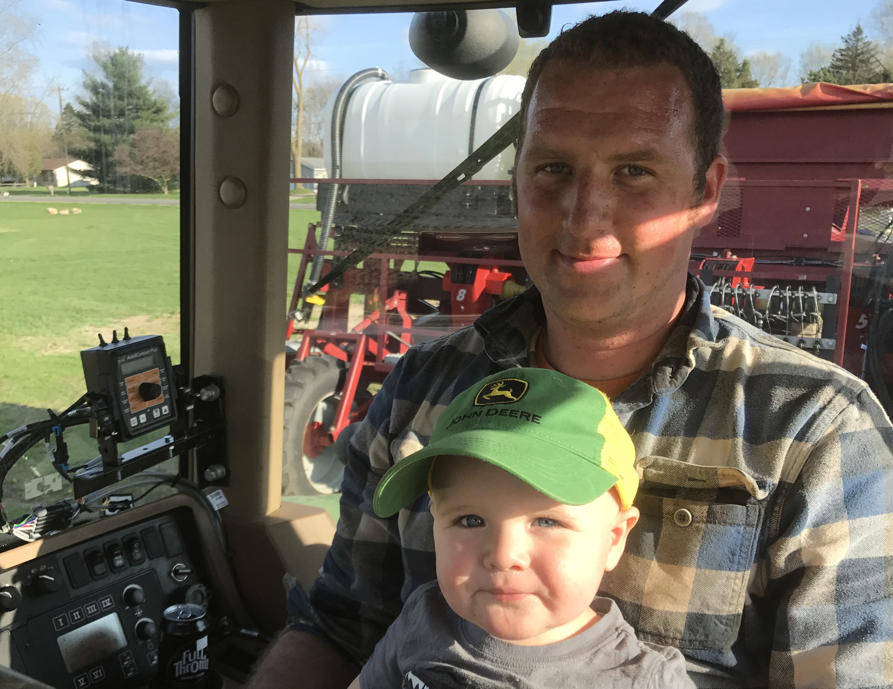 Ryan and Son in tractor